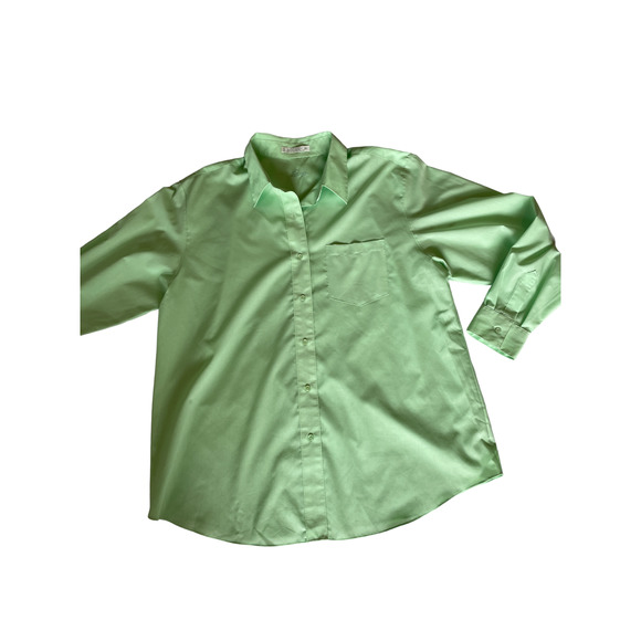 Foxcroft Light Green Button Down Shirt - Picture 8 of 12